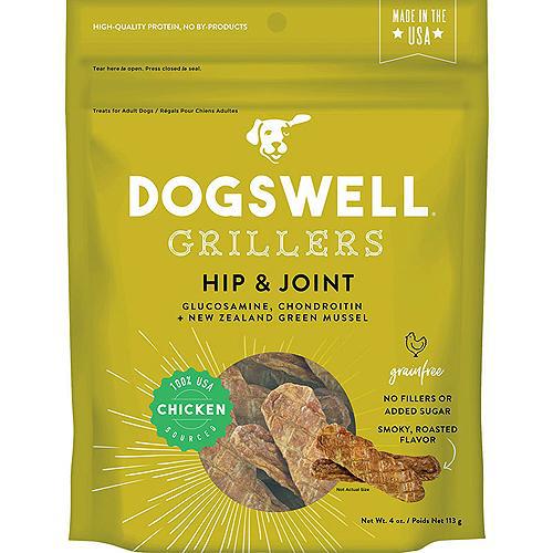 Dogswell Grillers Hip & Joint Chicken Recipe Grain-Free Dog Treats 4oz-Dog-DOGSWELL-PetPhenom