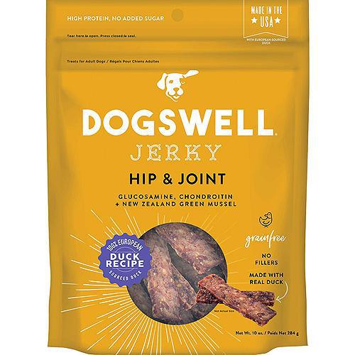 Dogswell Jerky Hip & Joint Duck Recipe Grain-Free Dog Treats 10oz-Dog-DOGSWELL-PetPhenom