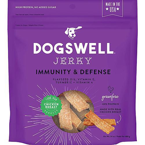Dogswell Jerky Immunity & Defense Chicken Recipe Grain-Free Dog Treats 24 oz-Dog-DOGSWELL-PetPhenom
