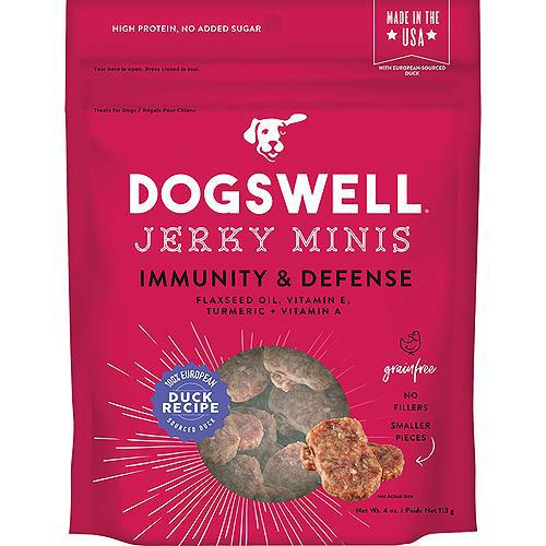 Dogswell Jerky Minis Immunity & Defense Duck 4oz-Dog-DOGSWELL-PetPhenom