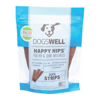 Dogswell Jerky Strips - Duck - Happy Hips - Case of 12 - 5 oz-Dog-Dogswell-PetPhenom