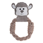 Doog Country Tails Sheep Rope Ring Toy Grey 24" x 1.18" x 5.51"