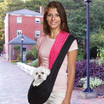 EaEast Side Collection Reversible Sling Dog Carriers -Black / Pink-Dog-East Side Collection-PetPhenom