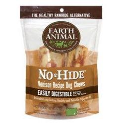 Earth Animal No Hide Venison Chews Dog Treats, 4", 2 Pack-Dog-Earth Animal-PetPhenom