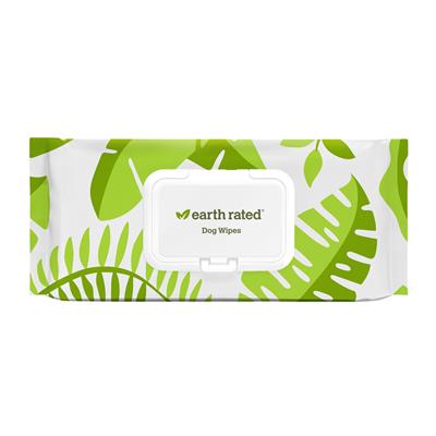 Earth Rated™ PoopBags Pet Grooming Wipes (100 count 8" x 8") by Earth Rated - (Qty 1) x 100 Pack - Lavender-Dog-Earth Rated-PetPhenom