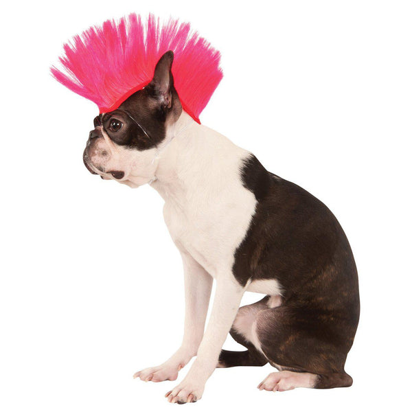 Electric Pink Mohawk-Costumes-Rubies-M-L-PetPhenom