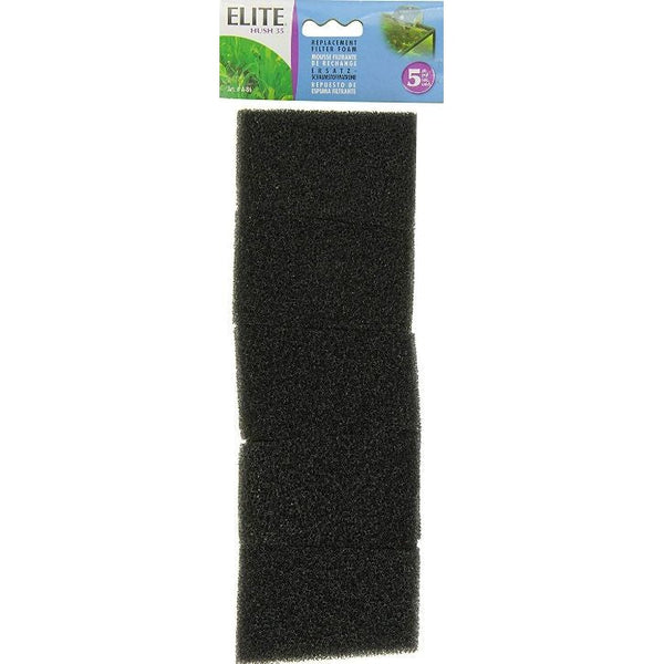 Elite Hush 35 Replacement Filter Foam, 5 count-Fish-Elite-PetPhenom