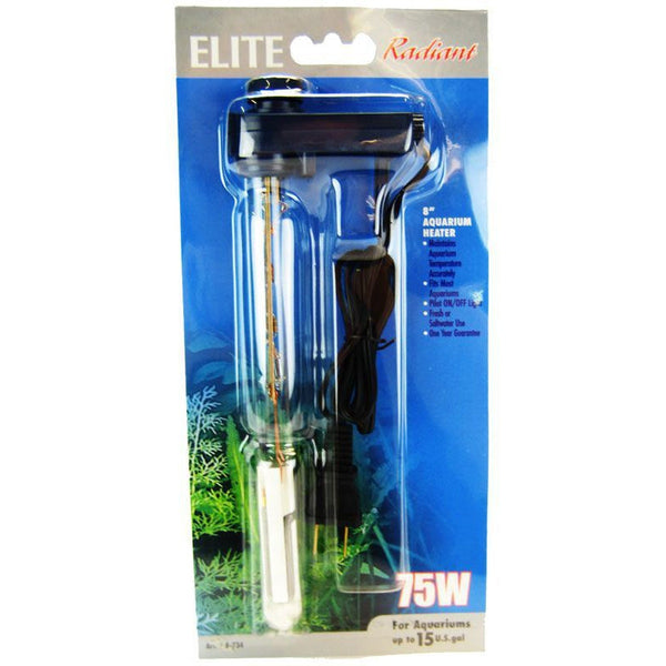 Elite Radiant Aquarium Heater, 75 Watts (8" Long)-Fish-Elite-PetPhenom