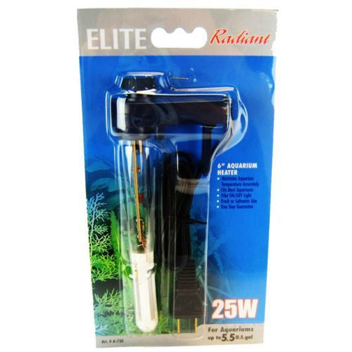 Elite Radiant Mini Aquarium Heater, 25 Watts (6" Long)-Fish-Elite-PetPhenom
