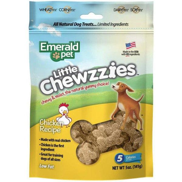 Emerald Pet Little Chewzzies Soft Training Treats Chicken Recipe, 5 oz-Dog-Emerald Pet-PetPhenom