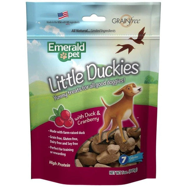 Emerald Pet Little Duckies Dog Treats with Duck and Cranberry, 5 oz-Dog-Emerald Pet-PetPhenom