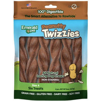 Emerald Pet Peanutty Twizzies Natural Dog Chews, 6 count-Dog-Emerald Pet-PetPhenom