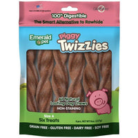 Emerald Pet Piggy Twizzies Natural Dog Chews, 6 count-Dog-Emerald Pet-PetPhenom