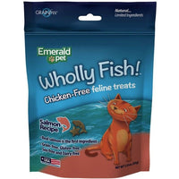 Emerald Pet Wholly Fish! Cat Treats Salmon Recipe, 3 oz-Cat-Emerald Pet-PetPhenom