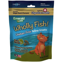 Emerald Pet Wholly Fish! Digestive Health Cat Treats Tuna Recipe, 3 oz-Cat-Emerald Pet-PetPhenom