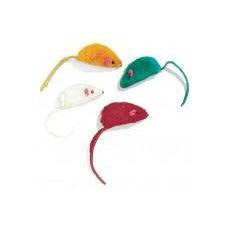 Ethical Colored Plush Mice Rattle & Catnip Cat Toy Assorted 4-pack-Cat-Ethical Pet Products-PetPhenom