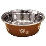 Ethical Products Barcelona Stainless Steel Paw Print Bowl Copper 16oz-Dog-Ethical Pet Products-PetPhenom