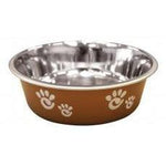 Ethical Products Barcelona Stainless Steel Paw Print Bowl Copper 8oz-Dog-Ethical Pet Products-PetPhenom