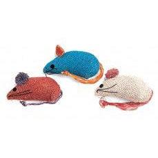 Ethical Products Spot Colored Burlap Mice 3-pack-Cat-Ethical Pet Products-PetPhenom