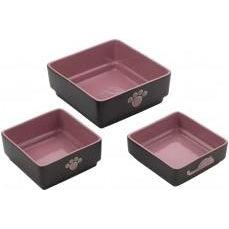 Ethical Products Spot Four Dish Square Dog Pink 7in-Dog-Ethical Pet Products-PetPhenom