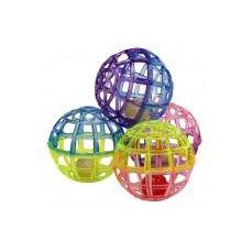 Ethical Products Spot Lattice Balls With Bell 4pk-Cat-Ethical Pet Products-PetPhenom