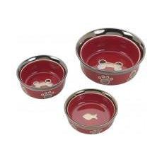 Ethical Products Spot Ritzy Copper Rim Cat Red 5in-Cat-Ethical Pet Products-PetPhenom