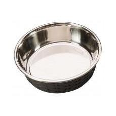 Ethical Soho Basket Weave Dish Black 15oz-Dog-Ethical Pet Products-PetPhenom