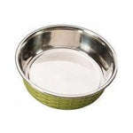 Ethical Soho Basket Weave Dish Green 15oz-Dog-Ethical Pet Products-PetPhenom