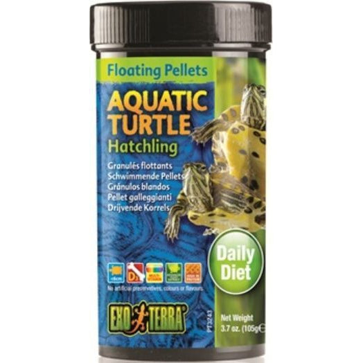 Exo Terra Floating Pellets Aquatic Turtle Hatchling Food, 3.7 oz-Small Pet-Exo Terra-PetPhenom
