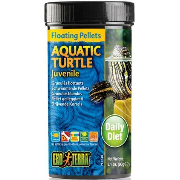 Exo Terra Floating Pellets Juvenile Aquatic Turtle Food, 3.1 oz-Small Pet-Exo Terra-PetPhenom