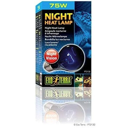 Exo-Terra Night Heat Lamp, 75 Watts - A19-Small Pet-Exo Terra-PetPhenom