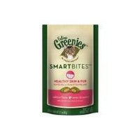 FELINE GREENIES SMARTBITES Healthy Skin and Fur Treats for Cats Salmon Flavor 2.1 oz.-Cat-Greenies-PetPhenom