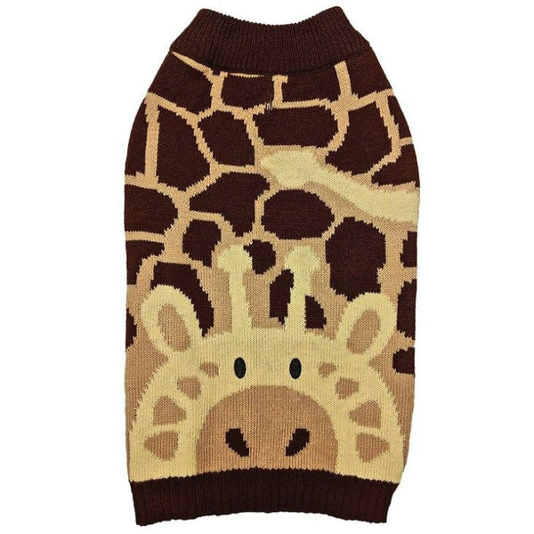 Fashion Pet Giraffe Dog Sweater Brown, XX-Small-Dog-Fashion Pet-PetPhenom