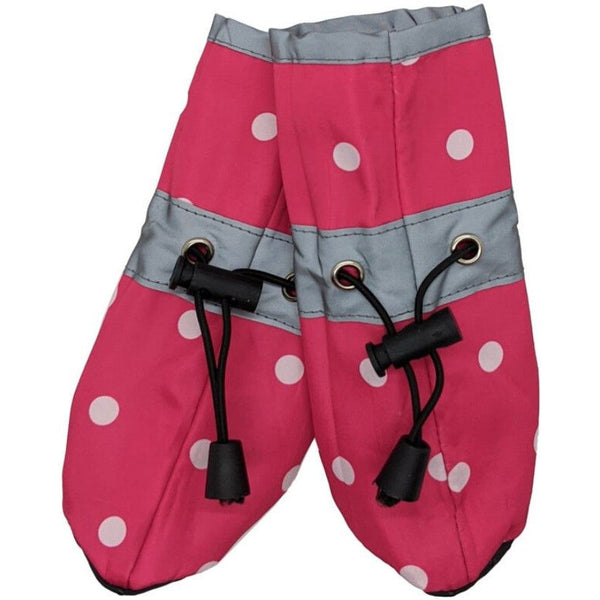 Fashion Pet Polka Dog Dog Rainboots Pink, Small-Dog-Fashion Pet-PetPhenom