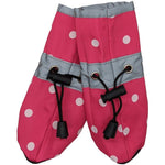 Fashion Pet Polka Dog Dog Rainboots Pink, X-Small-Dog-Fashion Pet-PetPhenom