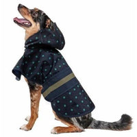 Fashion Pet Polka Dot Dog Raincoat Navy, Large-Dog-Fashion Pet-PetPhenom