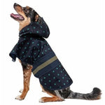 Fashion Pet Polka Dot Dog Raincoat Navy, X-Large-Dog-Fashion Pet-PetPhenom