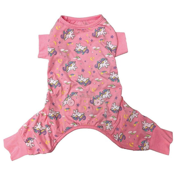 Fashion Pet Unicorn Dog Pajamas Pink, XX-Small-Dog-Fashion Pet-PetPhenom