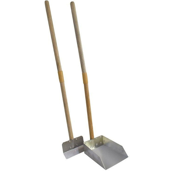 Flexrake Scoop and Steel Spade Set with Wood Handle - Small, 1 count-Dog-Flexrake-PetPhenom