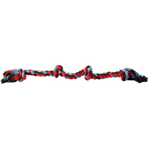 Flossy Chews Colored 4 Knot Tug Rope, Large (22" Long)-Dog-Mammoth-PetPhenom