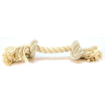 Flossy Chews Rope Bone - White, Medium (12" Long)-Dog-Mammoth-PetPhenom