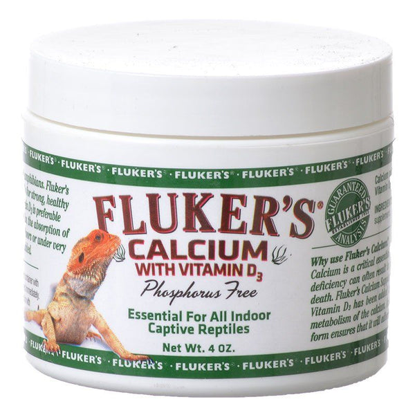 Flukers Calcium with D3, 4 oz-Small Pet-Flukers-PetPhenom