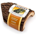 Flukers Critter Cavern Corner Half-Log Small, 1 count-Small Pet-Flukers-PetPhenom