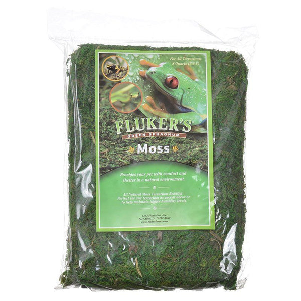 Fluker's Green Sphagnum Moss, Large (8 Dry Quarts)-Small Pet-Flukers-PetPhenom