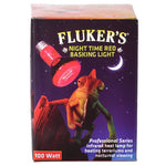 Flukers Professional Series Nighttime Red Basking Light, 100 Watt-Small Pet-Flukers-PetPhenom