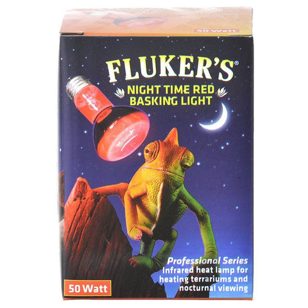 Flukers Professional Series Nighttime Red Basking Light, 50 Watt-Small Pet-Flukers-PetPhenom