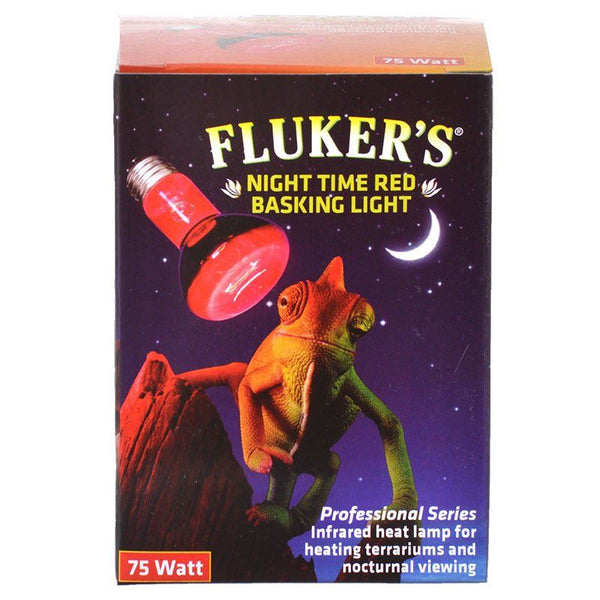 Flukers Professional Series Nighttime Red Basking Light, 75 Watt-Small Pet-Flukers-PetPhenom