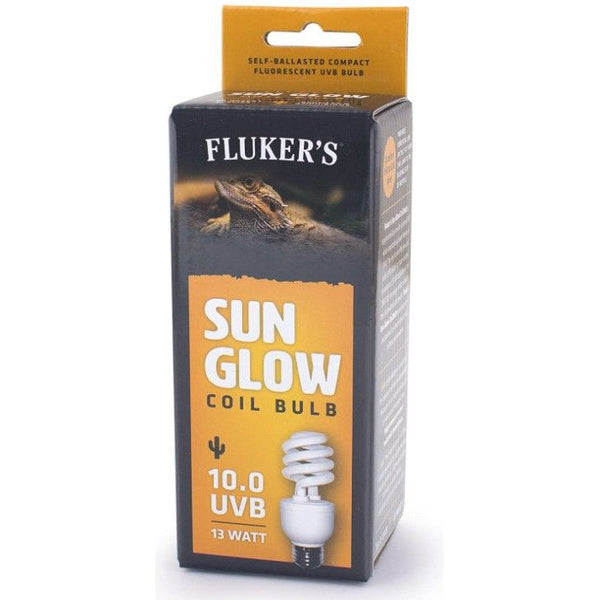 Flukers Sun Glow Desert Fluorescent 10.0 UVB Bulb, 13 watt-Small Pet-Flukers-PetPhenom