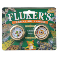 Flukers Terrarium Gauges, 2 Pack - (1 Thermometer & 1 Hygrometer)-Small Pet-Flukers-PetPhenom