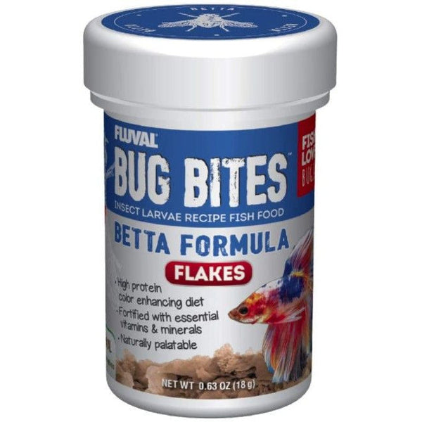 Fluval Bug Bites Betta Formula Flakes, 0.63 oz-Fish-Fluval-PetPhenom